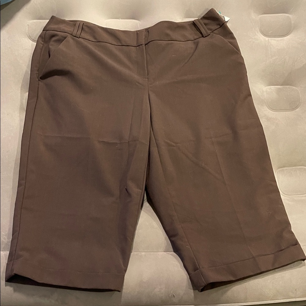 Worthington Dark Brown Women's Business Casual Pants